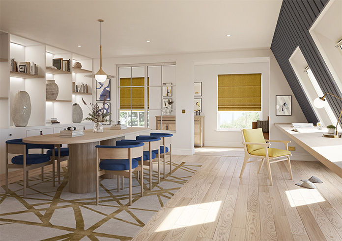 Jakarta, Buttercup - Roman Blind - Image 6